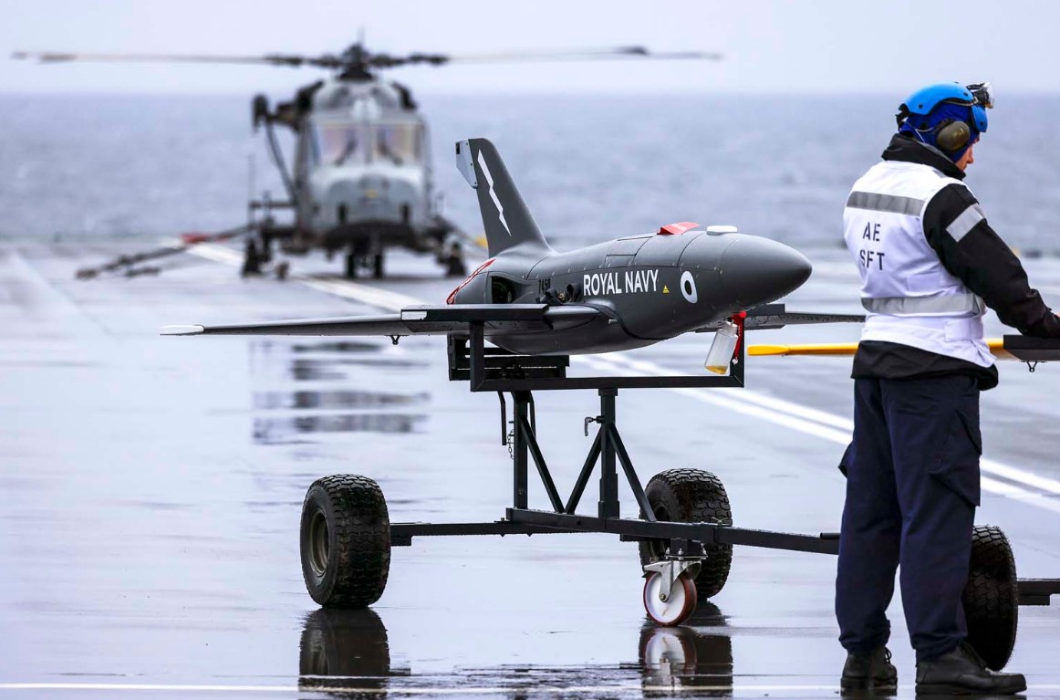Royal Navy tests carrier-borne drone ops with HMS Prince of Wales | Defense  Brief
