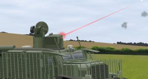 Wolfhound with an installed laser weapon system