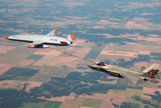 First unmanned aerial refueling between F-35C and MQ-25