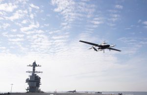 Skyways UAS landing on USS Gerald R. Ford