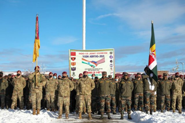 Indian Army troops in Alaska