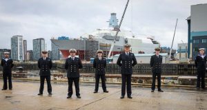 First HMS Glasgow crew