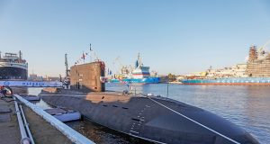 Kilo-class submarine Magadan commissioning ceremony