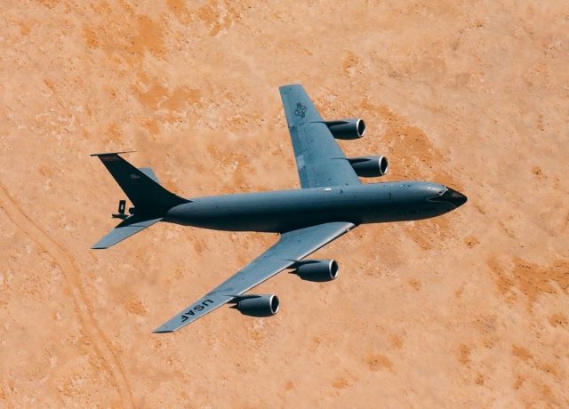 KC-135 Stratotanker over Qatar