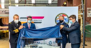 Belgian-Dutch MCM program start of construction with steel-cutting ceremony for BNS OOstende