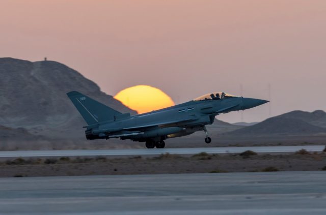 RAF Typhoon in Oman