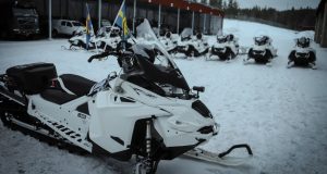 Swedish armed forces snowmobiles