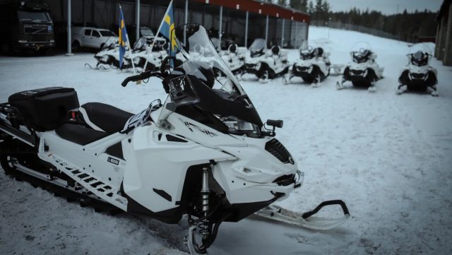 Swedish armed forces snowmobiles