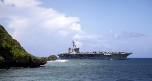 USS Carly Vinson in Guam