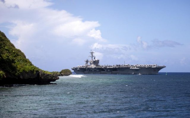 USS Carly Vinson in Guam