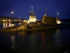 HMS Astute on the Clyde