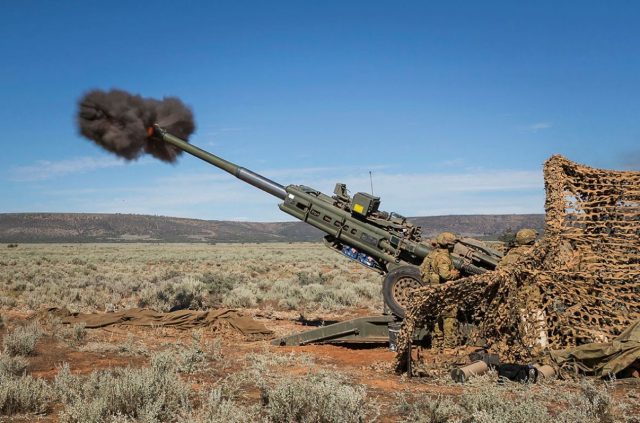 M777A2 towed lightweight howitzer