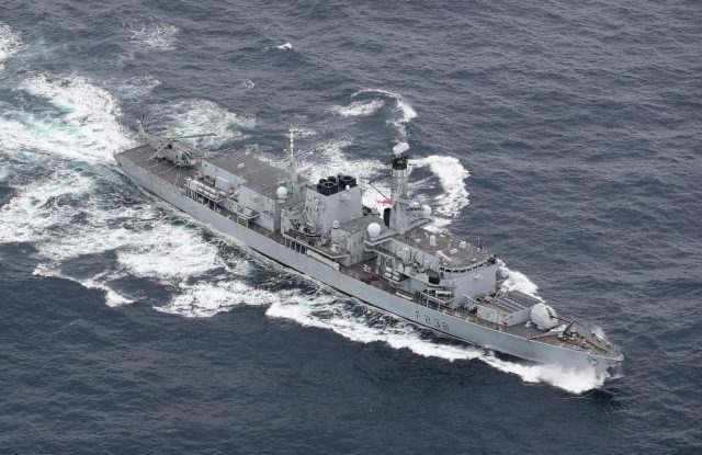 Russian submarine snags towed sonar from HMS Northumberland