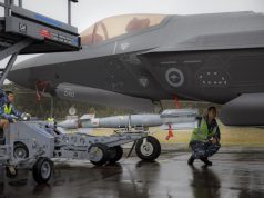 Locally-manufactured bomb loaded onto Australian F-35A