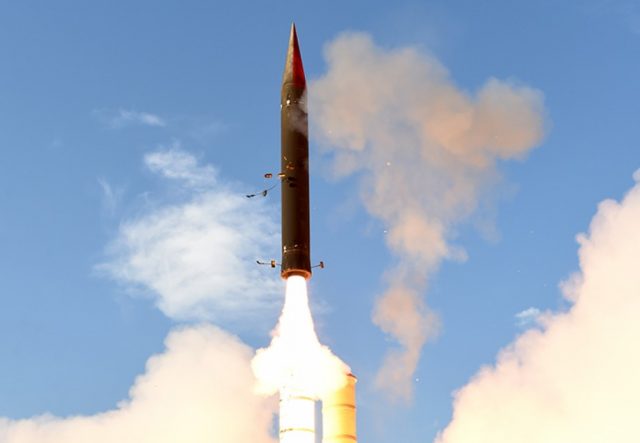 Arrow 3 missile interceptor test