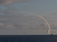 Kalibr cruise missile launch