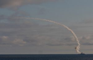 Kalibr cruise missile launch
