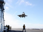 First F-35B landing on USS Tripoli in 2022