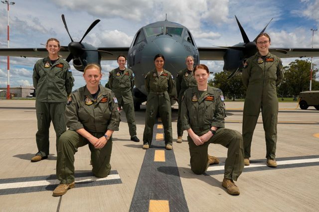 All female Australian Spartan crew