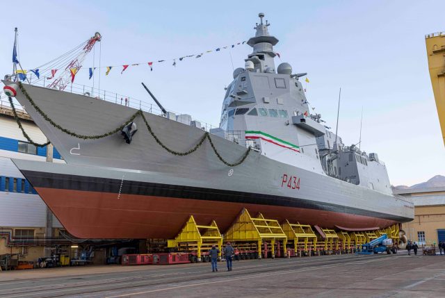 Fourth Italian Navy PPA ship ITS Giovanni delle Bande Nere launched on February 12, 2022