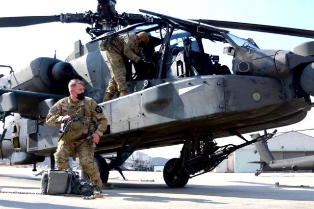 Final AH-64D Apache flight in South Korea