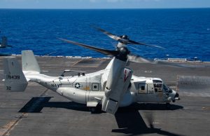 CMV-22B Osprey on USS Carl Vinson