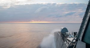 USS Charleston LCS in South China Sea