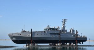 Australian Navy second Evolved Cape-class patrol boat launch on March 5, 2022