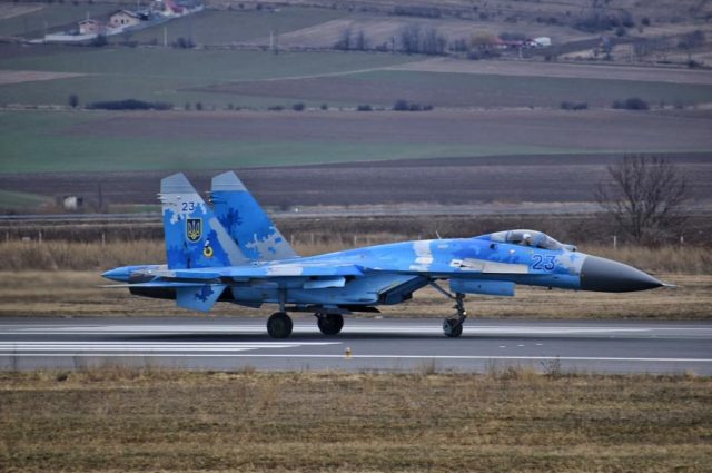 Ukrainian Su-27 in Romania