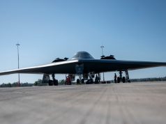 B-2 bomber lands at RAAF Base Amberley for first time