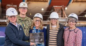 USS Ted Stevens (DDG 128) keel laying