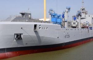 FLOTLOG lead ships BRF Jacques Chevallier launched by Naval Group on April 29, 2022