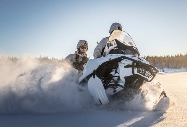 Swedish special operation snowmobiles BRP