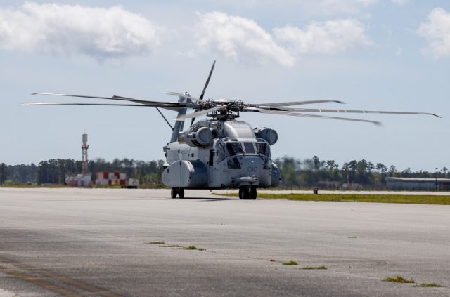 First operational flight of the CH-53K King Stallion