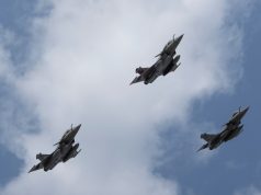 Rafales flying in formation