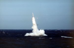 Tomahawk TLAM launches from a submarine