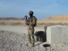 Soldier with the FireFly loitering munition drone