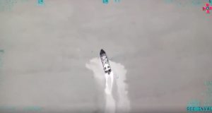 Ukrainian TB2 destroys Russian Raptor boat