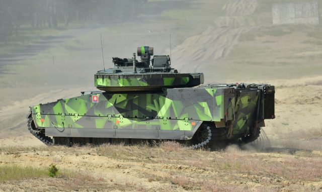 CV90 during Slovak defense ministry trials