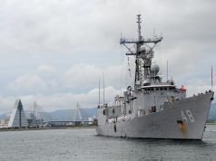 USS Vandegrift sinking in Valiant Shield 22 SINKEX