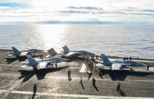 Super Hornet falls off US Navy carrier USS Harry S. Truman