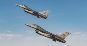Final Dutch F-16 flight in the United States