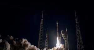 United Launch Alliance (ULA) Atlas V lifts off from from Space Launch Complex-41 at 6:29 a.m. EDT on Aug. 4, 2022 for the United States Space Force’s Space Based Infrared System Geosynchronous Earth Orbit (SBIRS GEO 6) mission.