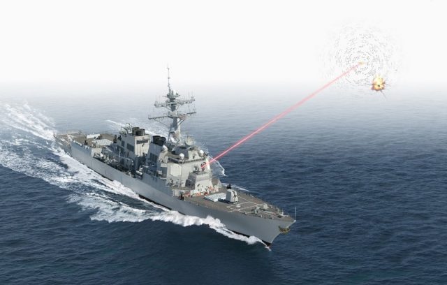 HELIOS laser weapon USS Preble