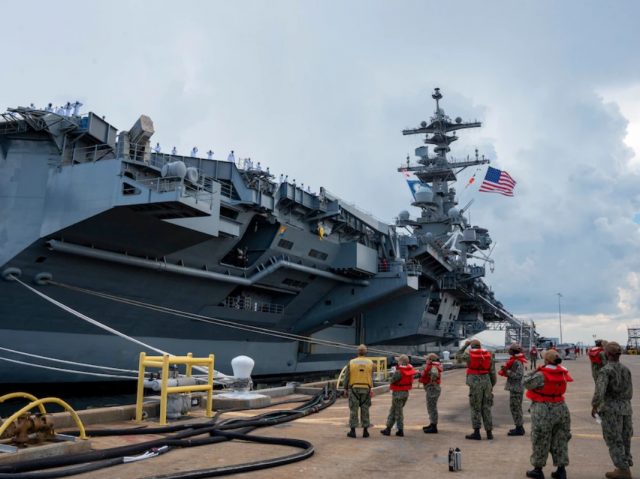 USS George H.W. Bush deploying to Europe