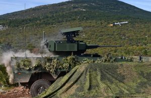 Croatian Army Patria 8x8 BOV launching Spike LR missile
