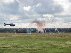 ROSY smoke screen deployed from H145M helicopter