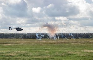 ROSY smoke screen deployed from H145M helicopter