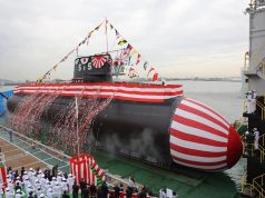 Taigei-class submarine JS Jingei 515 launch