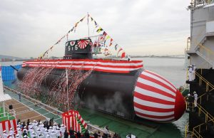 Taigei-class submarine JS Jingei 515 launch